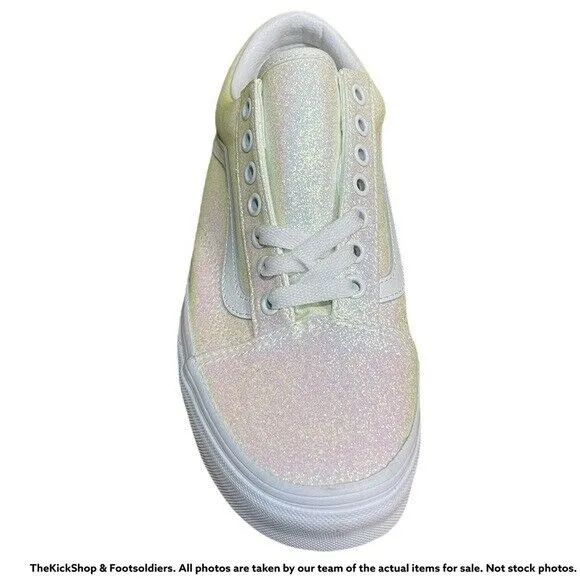 VN0A3WKT3UA1 VANS Old Skool UV Glitter (White) Men Size 8 | Women Size 9.5