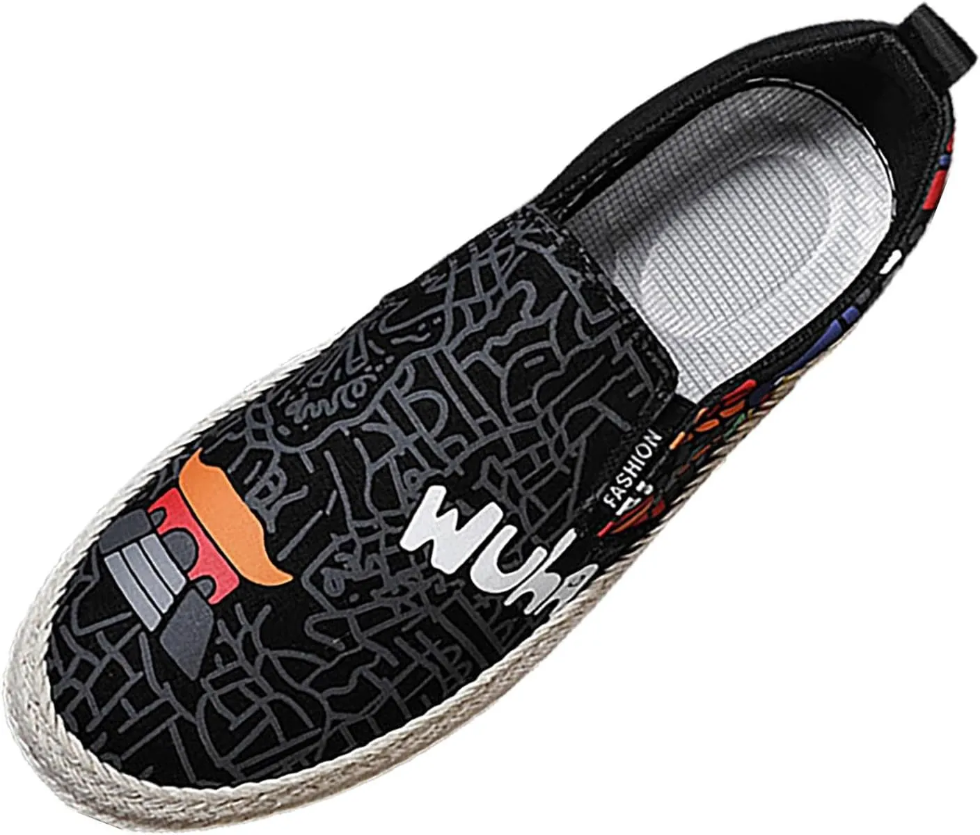 Walking Shoes Tennis Comfortable Canvas Men's Shoes Spring and Breathable Casual Flat Shoe Cover Wearing Linen Casual