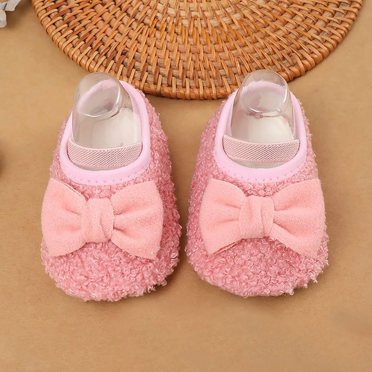 Warm Shoes for Baby Girls and Boys Soft Comfortable Shoes Infant Toddler Bowknot Warming Shoes Boy Slip on Shoe