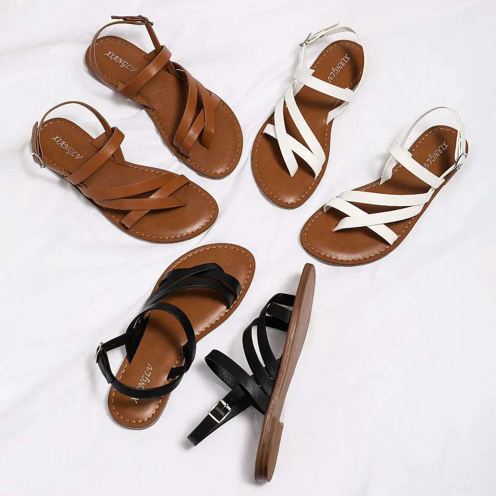 Wearing Shoes Female Summer New Beach Cool Versatile Fairy Style Fashion Roman Port Style