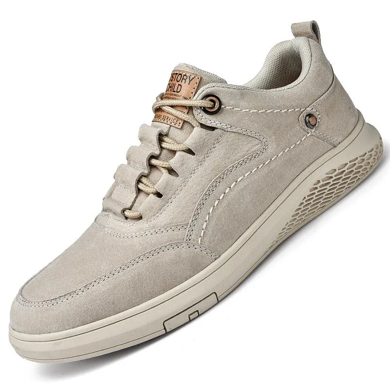 West Louis™ Genuine Leather Suede Sneakers