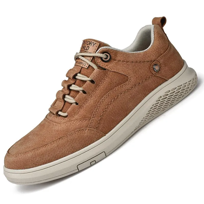 West Louis™ Genuine Leather Suede Sneakers