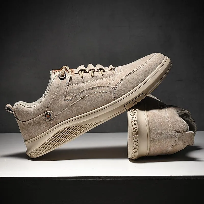 West Louis™ Genuine Leather Suede Sneakers
