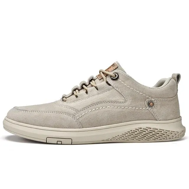 West Louis™ Genuine Leather Suede Sneakers