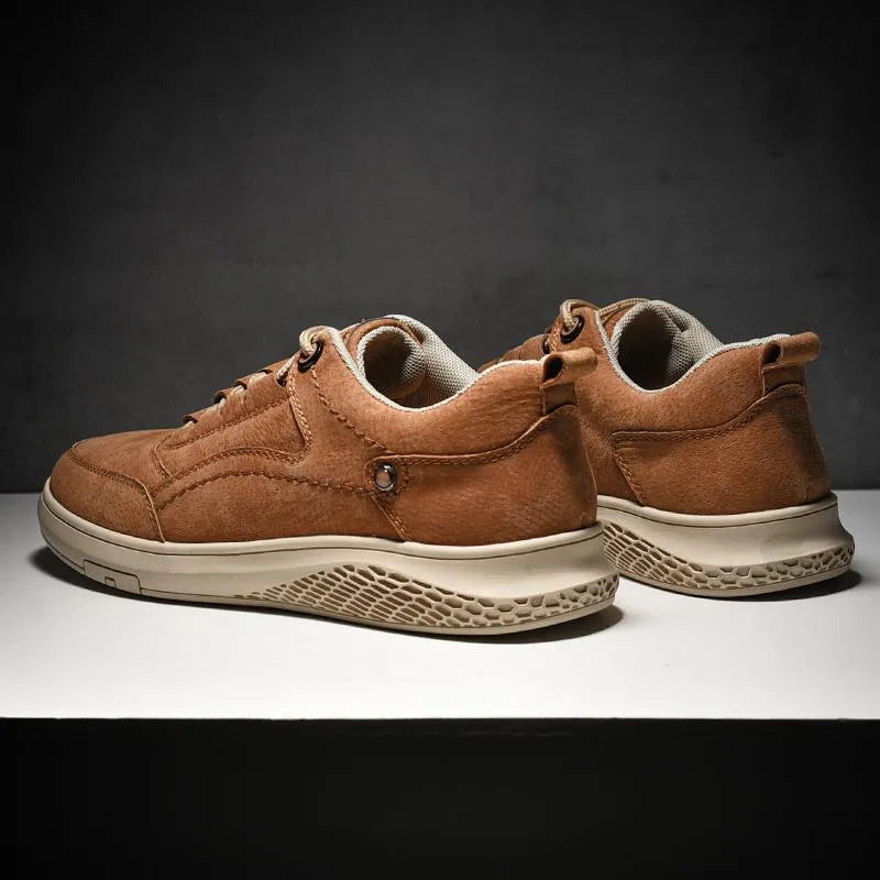 West Louis™ Genuine Leather Suede Sneakers