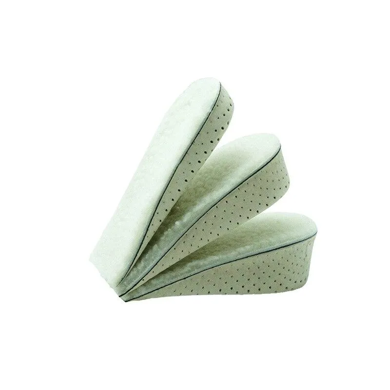 Winter Warm Insole Thermal Thickened  Wool Height Increasing Shoe Pad Unisex Memory Cotton Pad Half Pad