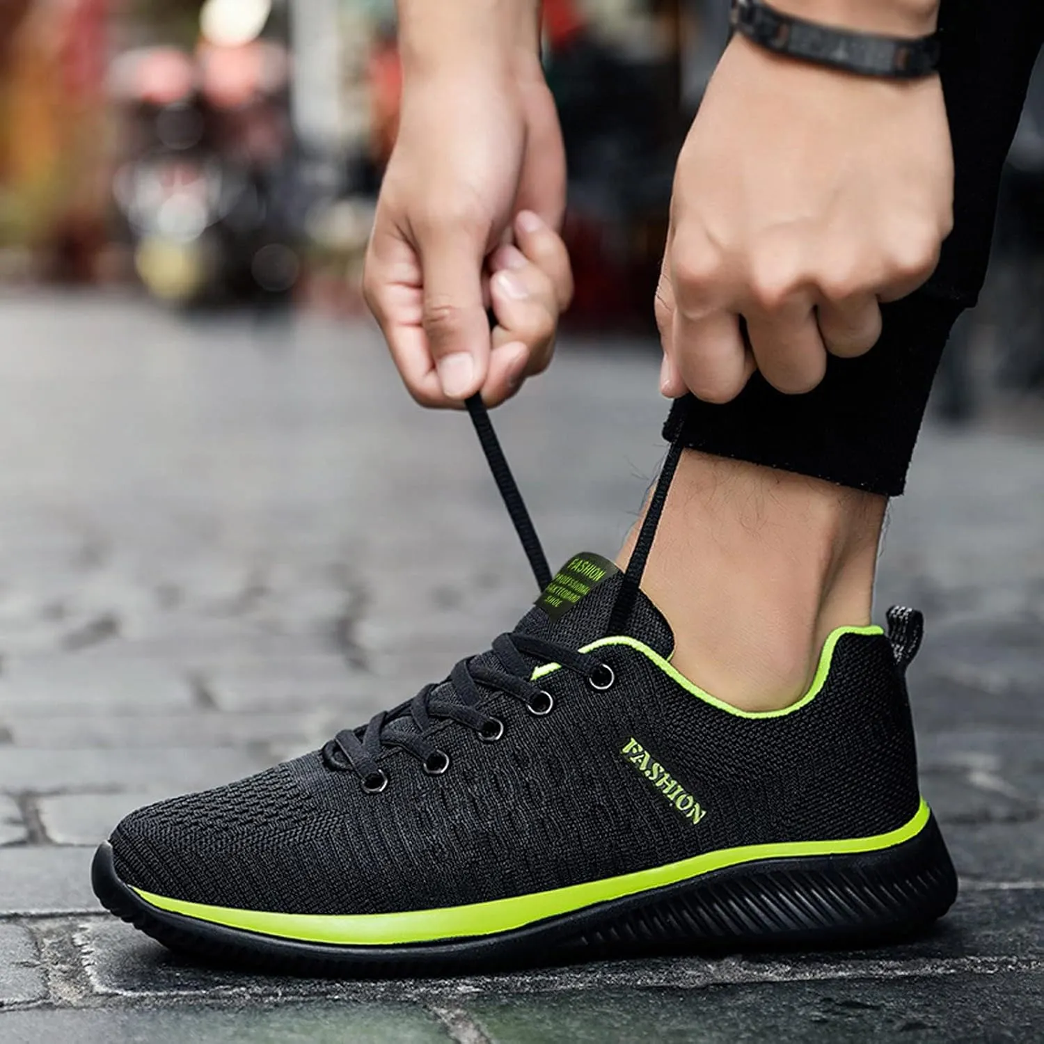 Women Mesh Sneakers Lac𝐞 Up Slip on Running Shoes Non Slip Breathable Walking Shoes Orthopedic Comfortable Sneakers with Arch Support