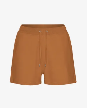 Women Organic Sweatshorts - Ginger Brown