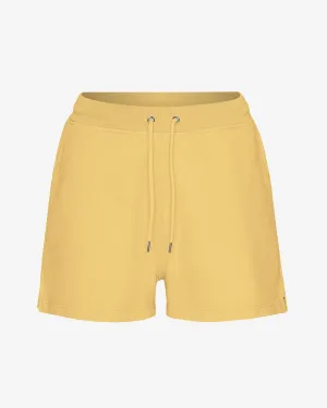 Women Organic Sweatshorts - Lemon Yellow