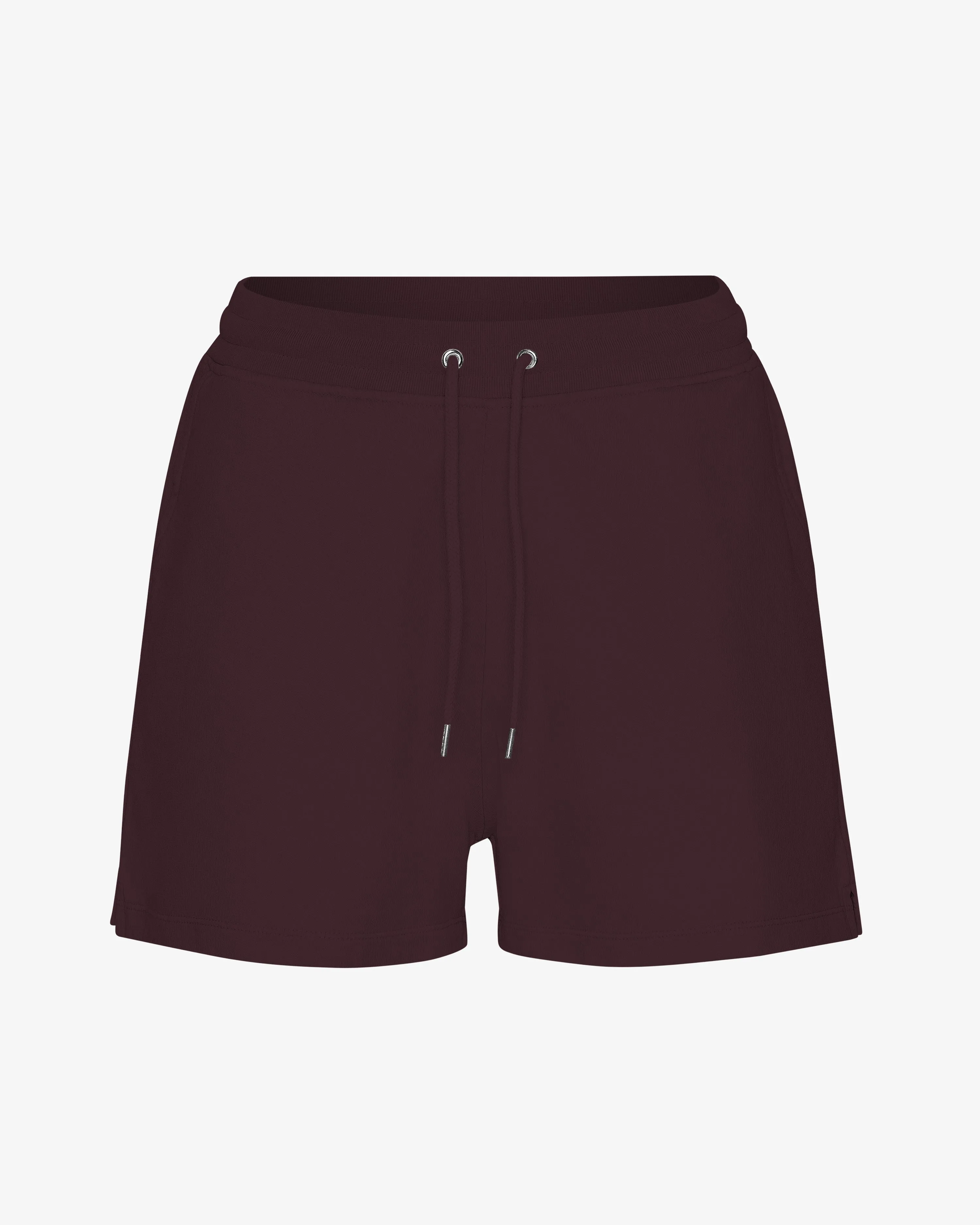 Women Organic Sweatshorts - Oxblood Red