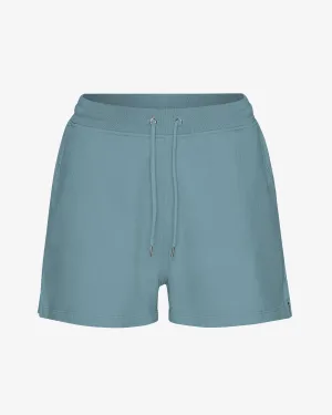 Women Organic Sweatshorts - Stone Blue