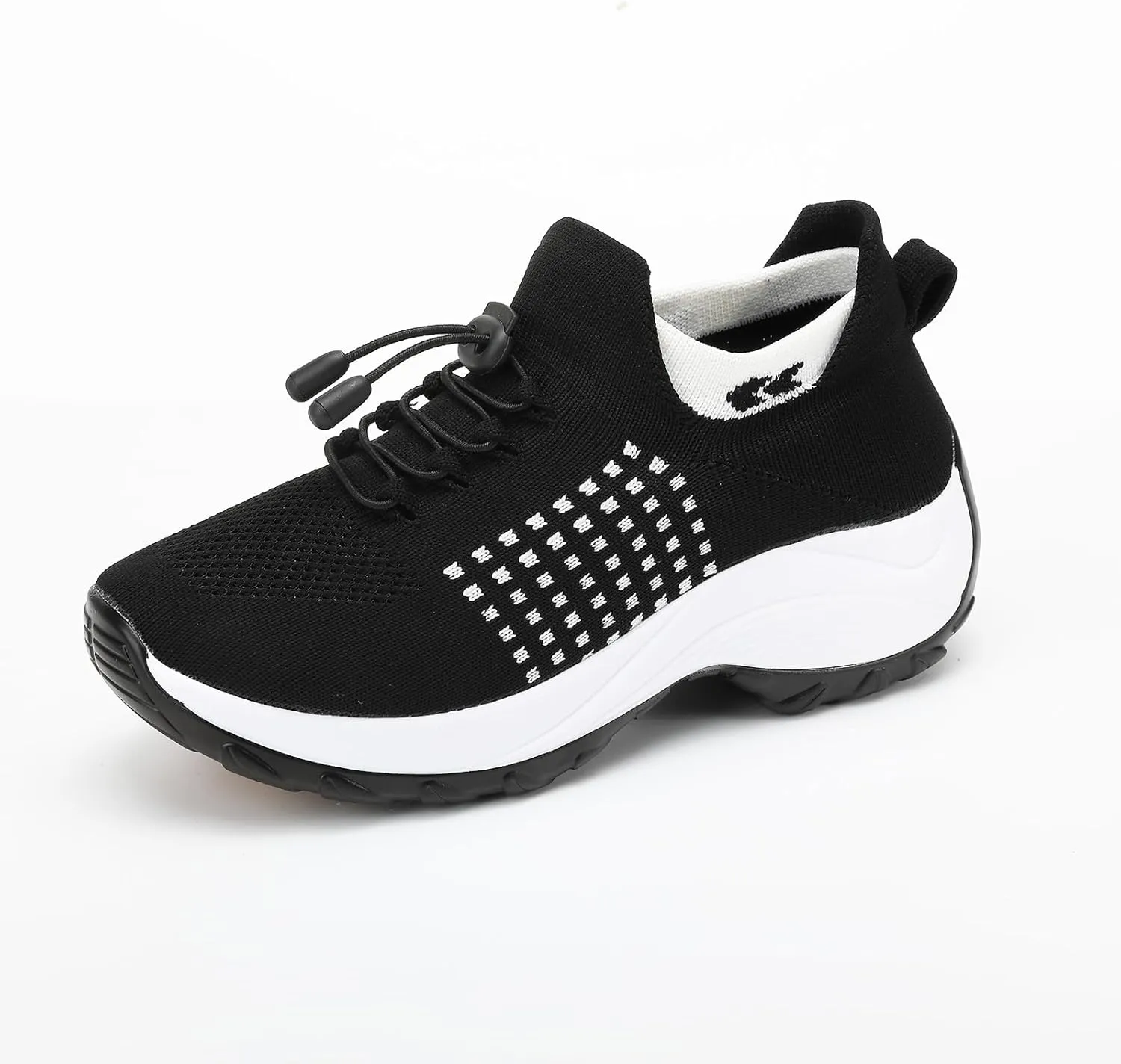 Women Orthopedic Sneakers Slip On for Walking, Breathable Comfortable, Thick Bottom Air Cushion, Non Slip for Gym, Casual Ladies Athletic Shoe