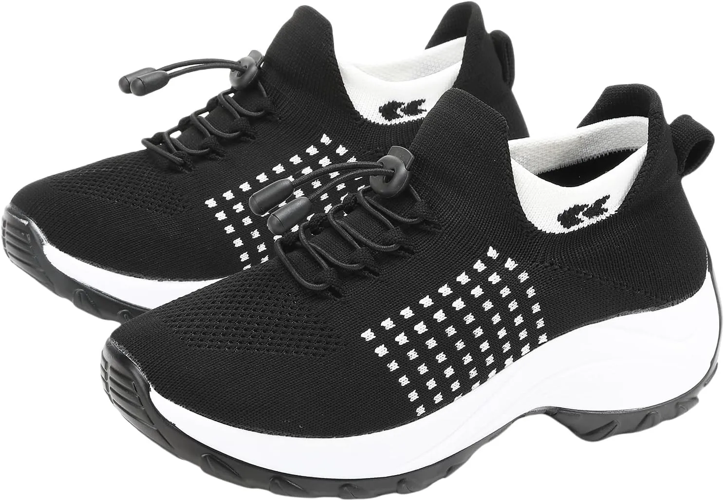 Women Orthopedic Sneakers Slip On for Walking, Breathable Comfortable, Thick Bottom Air Cushion, Non Slip for Gym, Casual Ladies Athletic Shoe