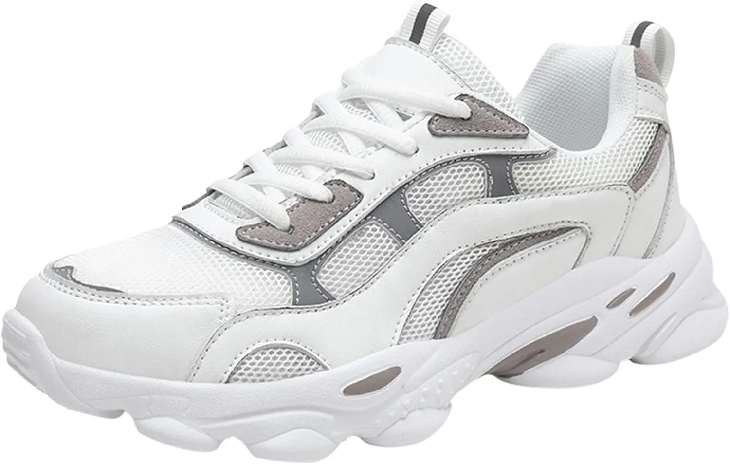 Women Running Shoes Non Slip Athletic Tennis Walking Shoes Casual Lace Up Lightweight Fashion Sport Sneakers
