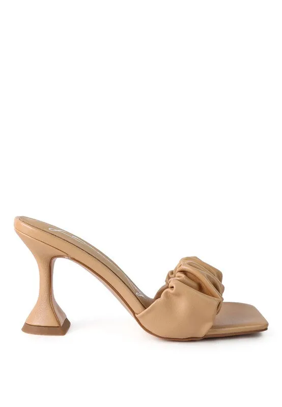 Women Sandals Rebel Spool Ruched Heeled