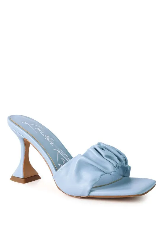 Women Sandals Rebel Spool Ruched Heeled