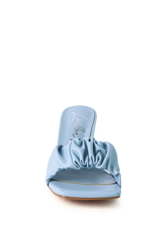 Women Sandals Rebel Spool Ruched Heeled