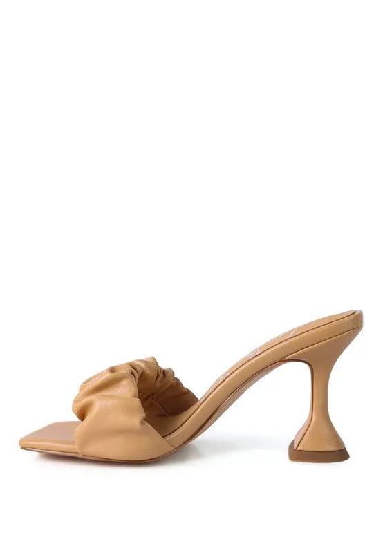 Women Sandals Rebel Spool Ruched Heeled