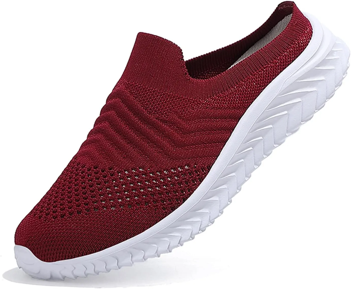 Women's Backless Walking Sneakers Summer Slip-on Womens Running Shoes Comfortable Dressy Casual Shoes Walking Sneakers Red Tennis Shoe Cross Trainer Shoe