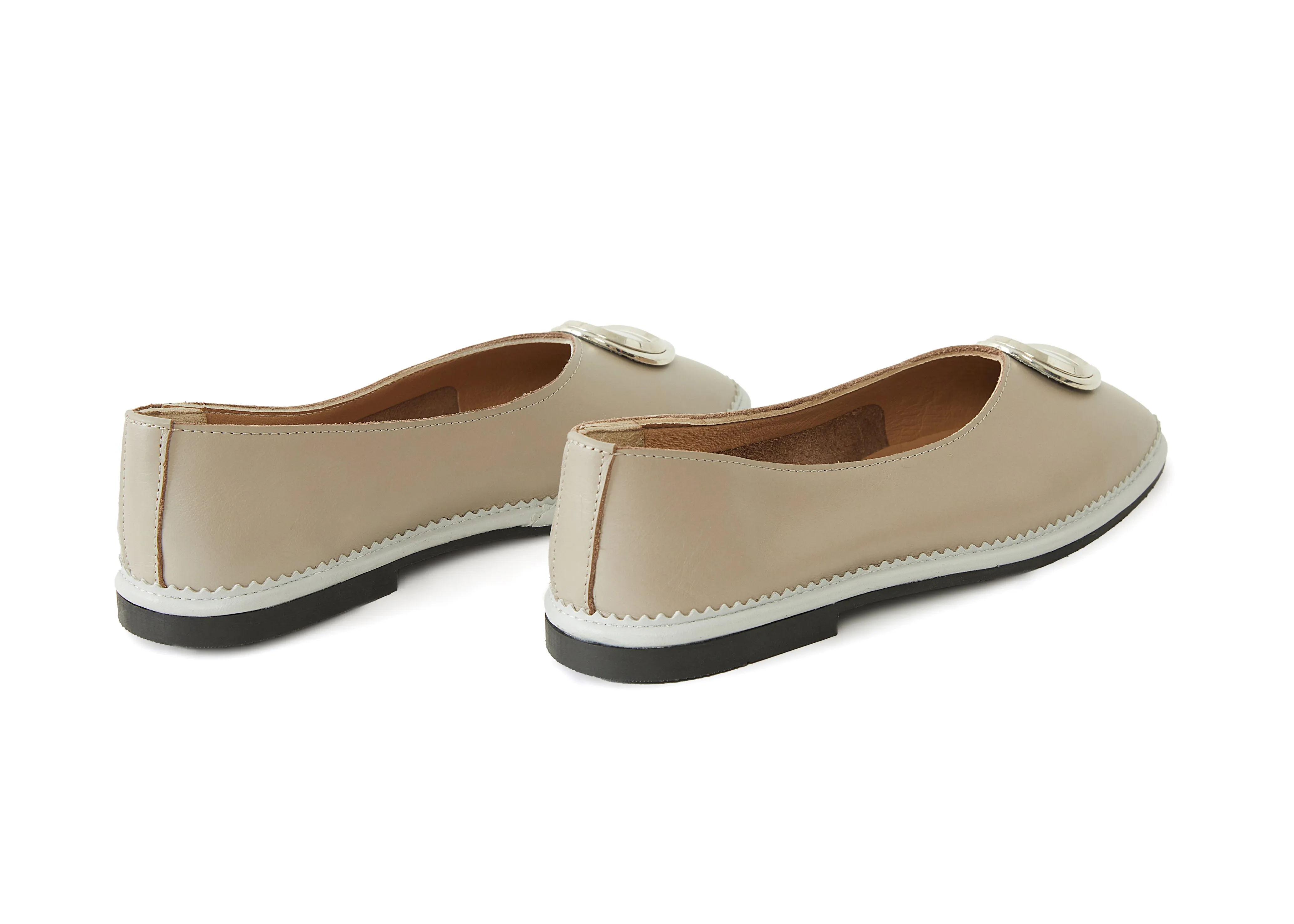 Women's Calf Leather Handmade Flats W3002