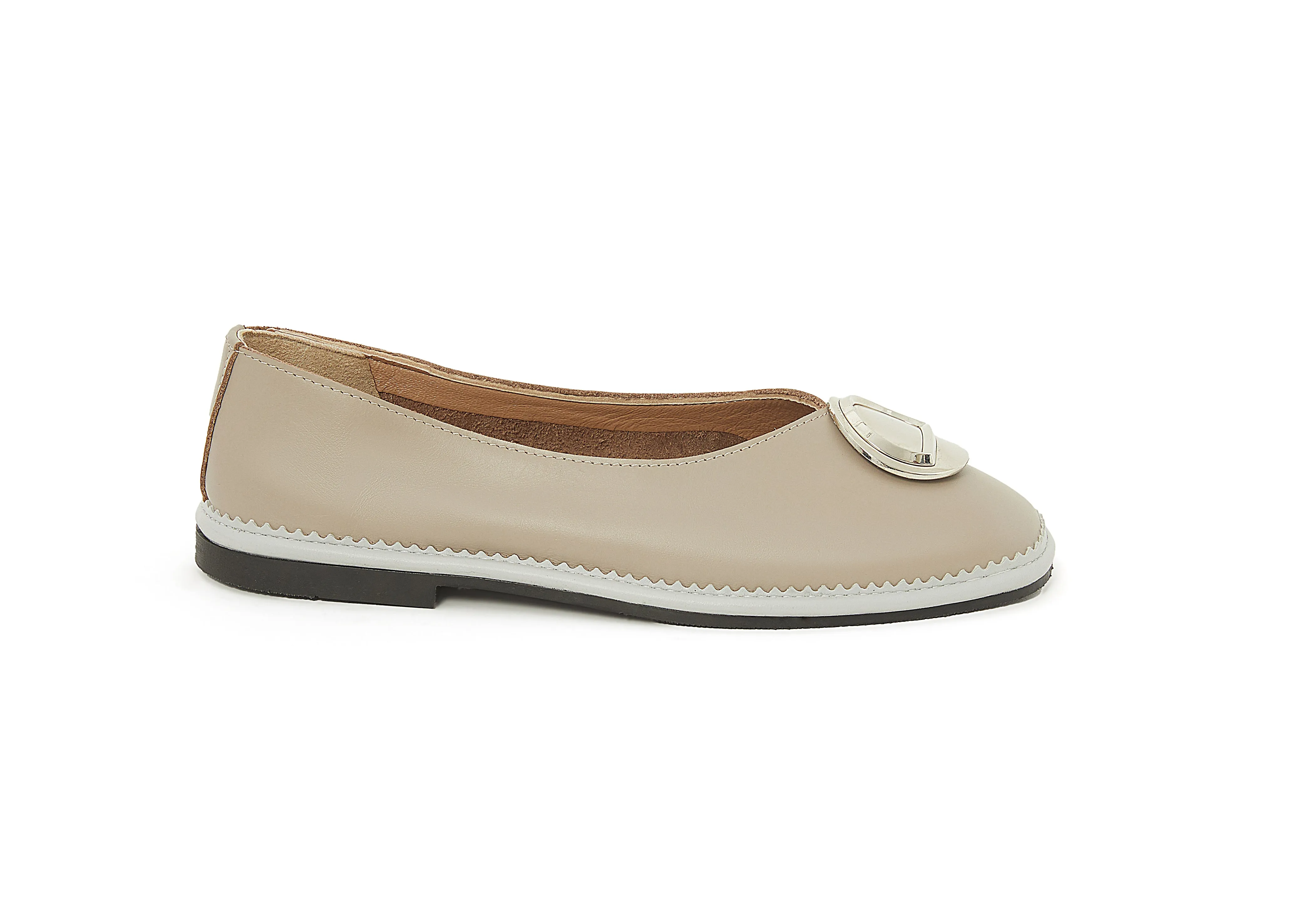 Women's Calf Leather Handmade Flats W3002