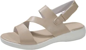 Womens Comfortable Walking Sandals Fashion Sport Slingback Ankle Strap Flats Lightweight Summer Outdoor Hiking Shoes