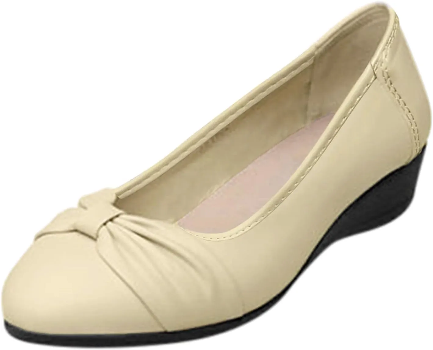 Women's Flats Shoes Ballet Flats Dress Shoes Comfortable PU Leather Slip on Loafers for Women