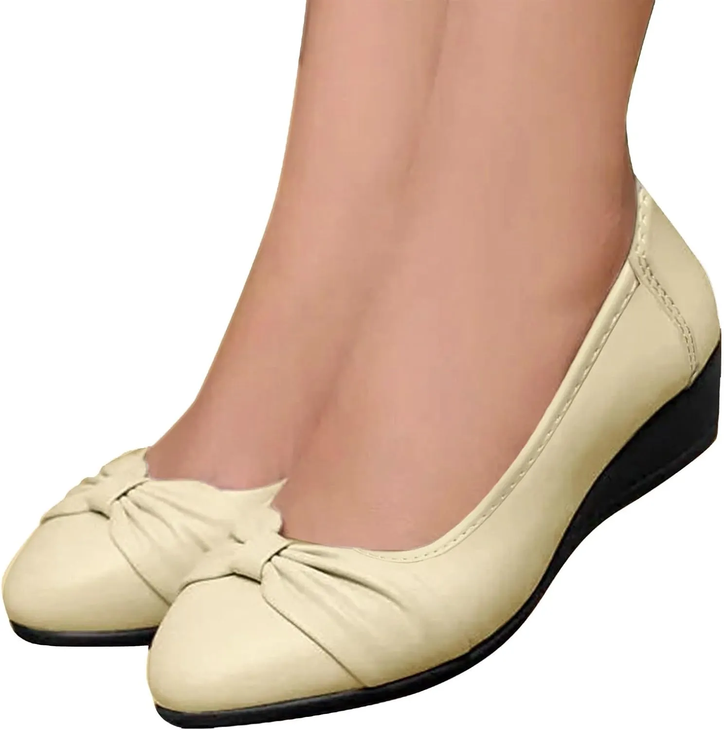 Women's Flats Shoes Ballet Flats Dress Shoes Comfortable PU Leather Slip on Loafers for Women