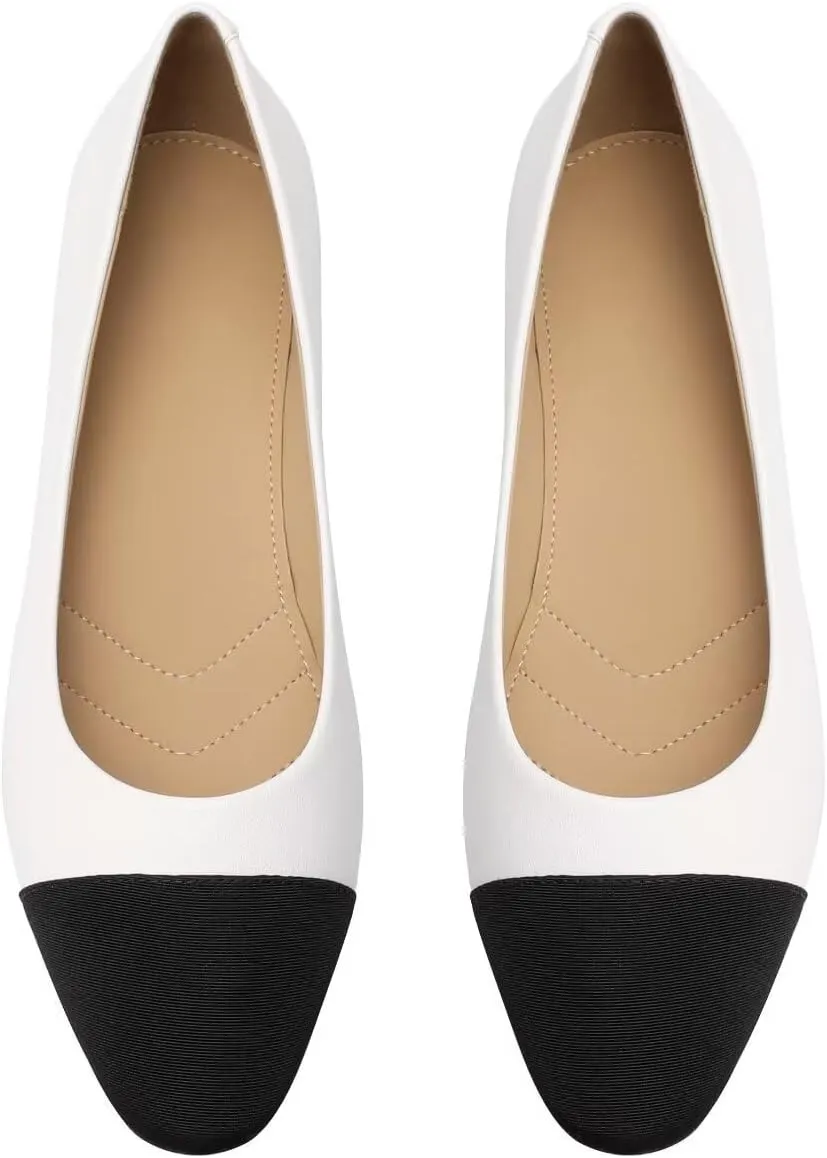 Womens Flats Shoes Comfortable Slip On Flats Round Toe Casual Ballet Flats Dressy Shoes 5-11