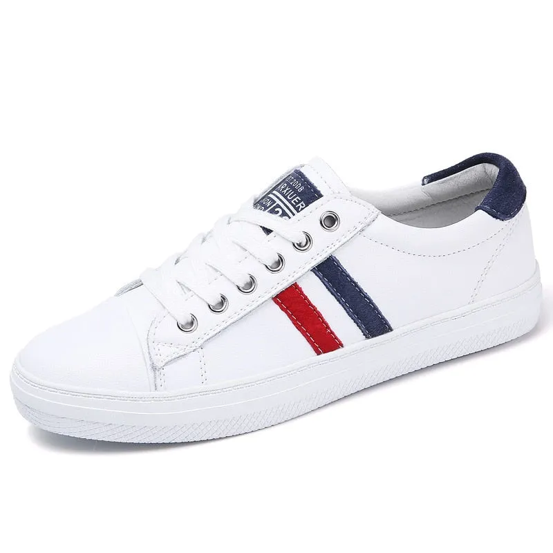 Women's Genuine Leather Sneakers Women Casual Fashionable Sports Shoes Vulcanized Woman Summer Flat Shoe Ladies White Sneakers