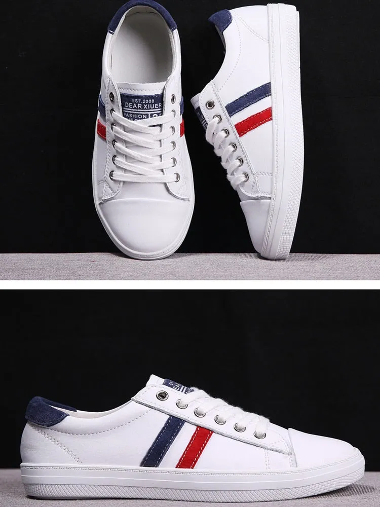 Women's Genuine Leather Sneakers Women Casual Fashionable Sports Shoes Vulcanized Woman Summer Flat Shoe Ladies White Sneakers
