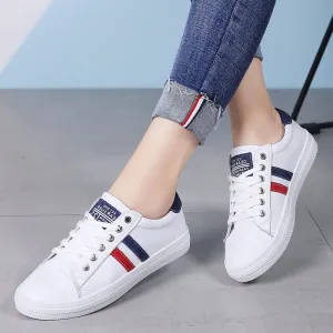 Women's Genuine Leather Sneakers Women Casual Fashionable Sports Shoes Vulcanized Woman Summer Flat Shoe Ladies White Sneakers