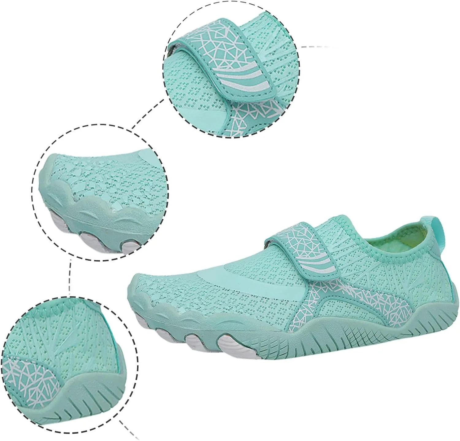 Women's Grounded Footwear Wading Five Toe Shoes Room Beach Snorkeling Shoes Aesthetic Shoes Barefoot Shoes