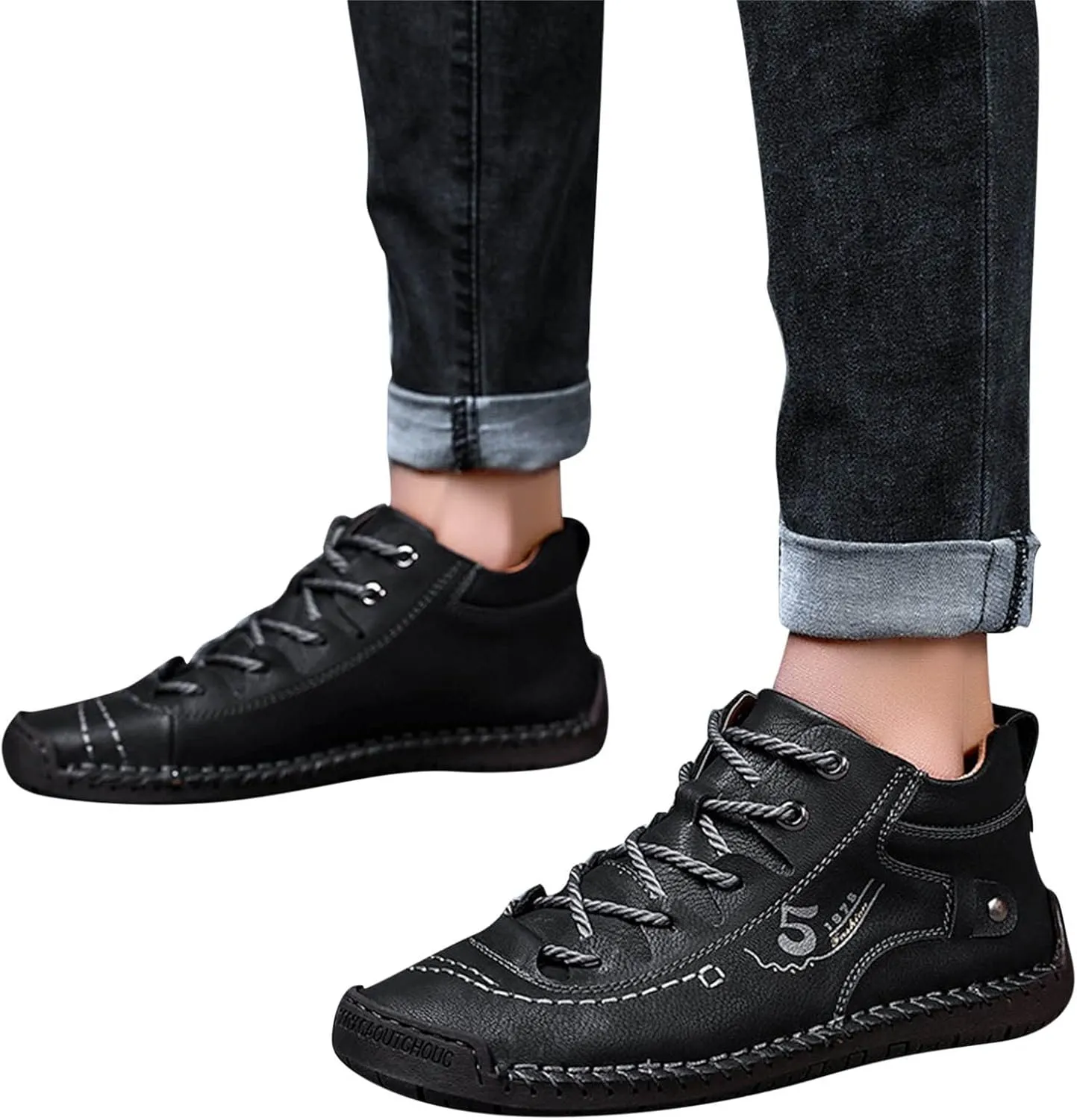 Women's Lace Up Ankle Booties Suede Rubber Sole Running Shoes Low Top Breathable Walking Shoes Lightweight Casual Sneaker