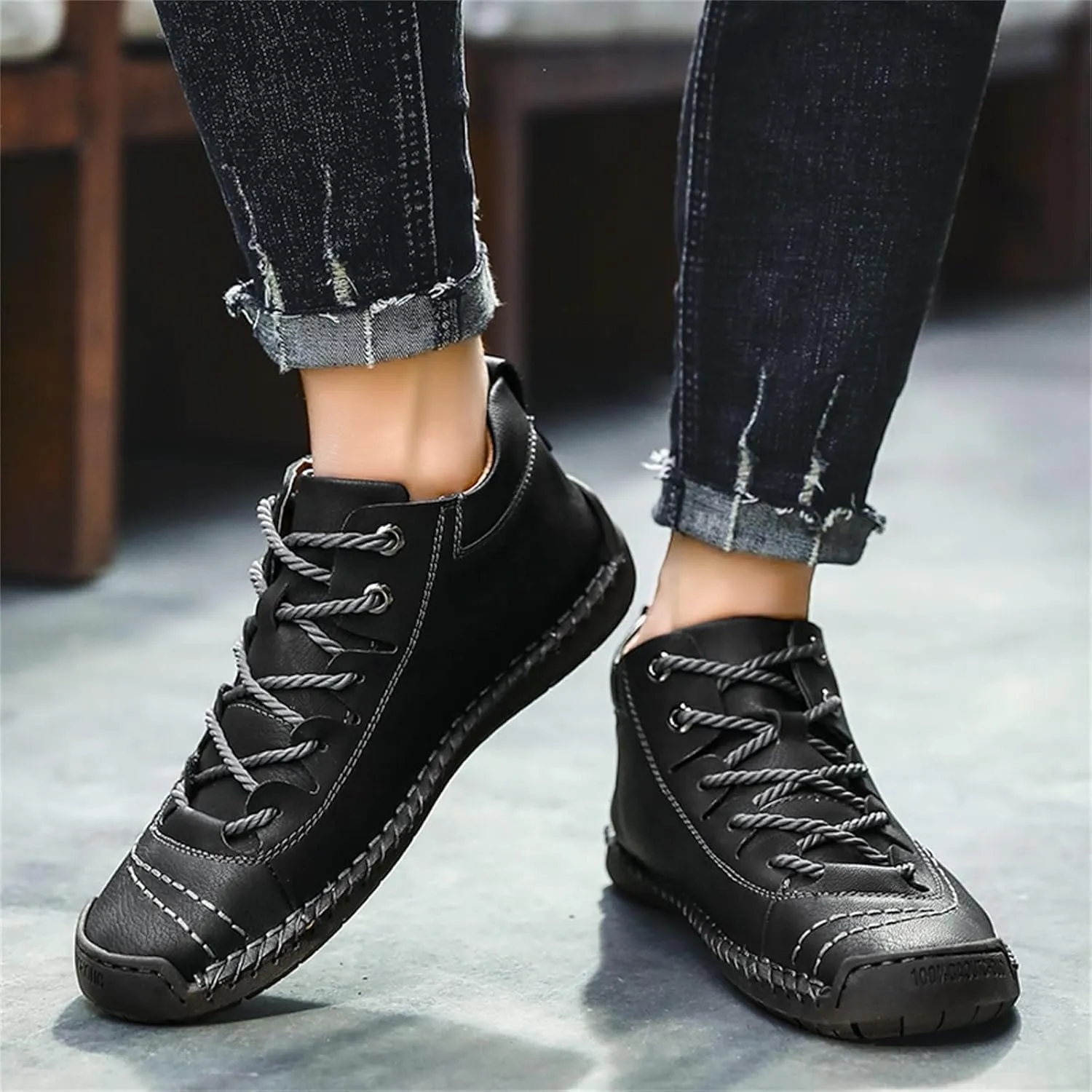 Women's Lace Up Ankle Booties Suede Rubber Sole Running Shoes Low Top Breathable Walking Shoes Lightweight Casual Sneaker