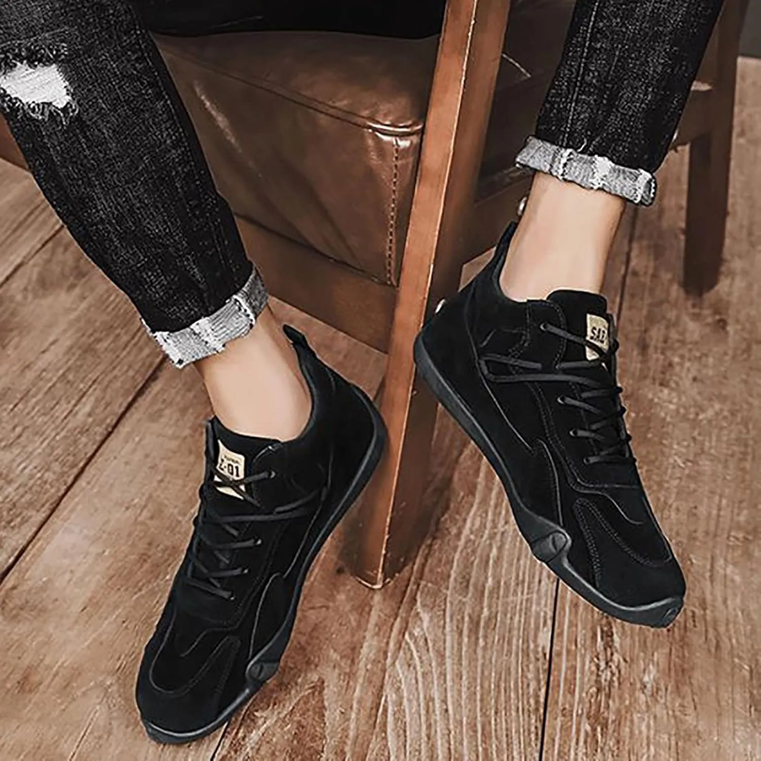 Women's Loafer Flat Womens White Sneakers Wide Width Women Dress Shoes Slip on Non Slip Low Top Casual Black Loafers Women Comfortable Dress Sneakers Men