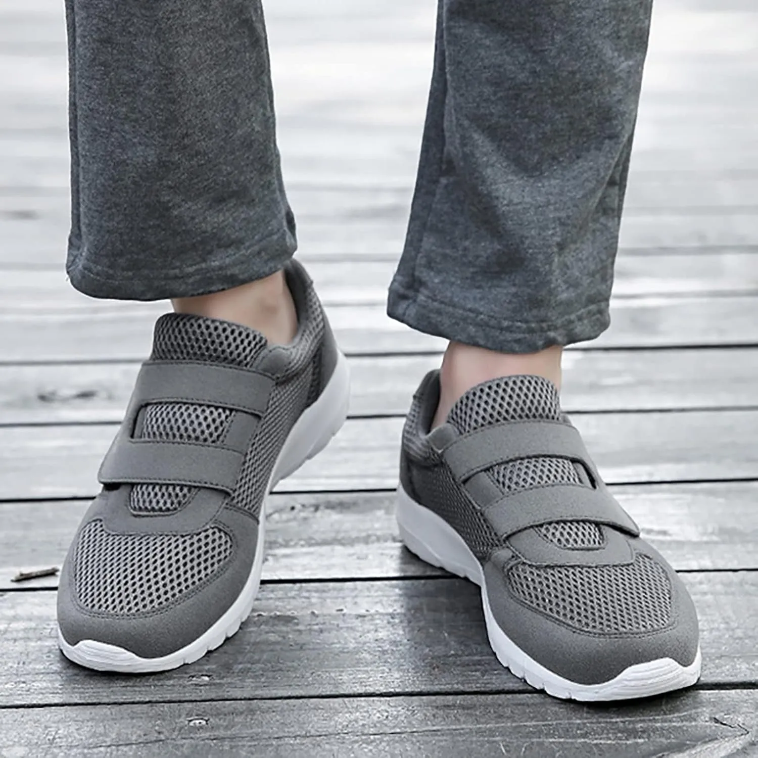 Womens Mesh Sneakers with Arch Support Breathable Casual Sneaker Comfortable Slip On Running Shoes Wide Width Orthopedic Walking Shoes