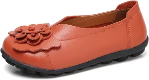 Womens Orthopedic Loafers Summer Comfortable Closed Toe Low Heel Flat Wide Width Flats Breathable Casual Outdoor Shoes Work Dressy Shoe Shopping Standing Shoes