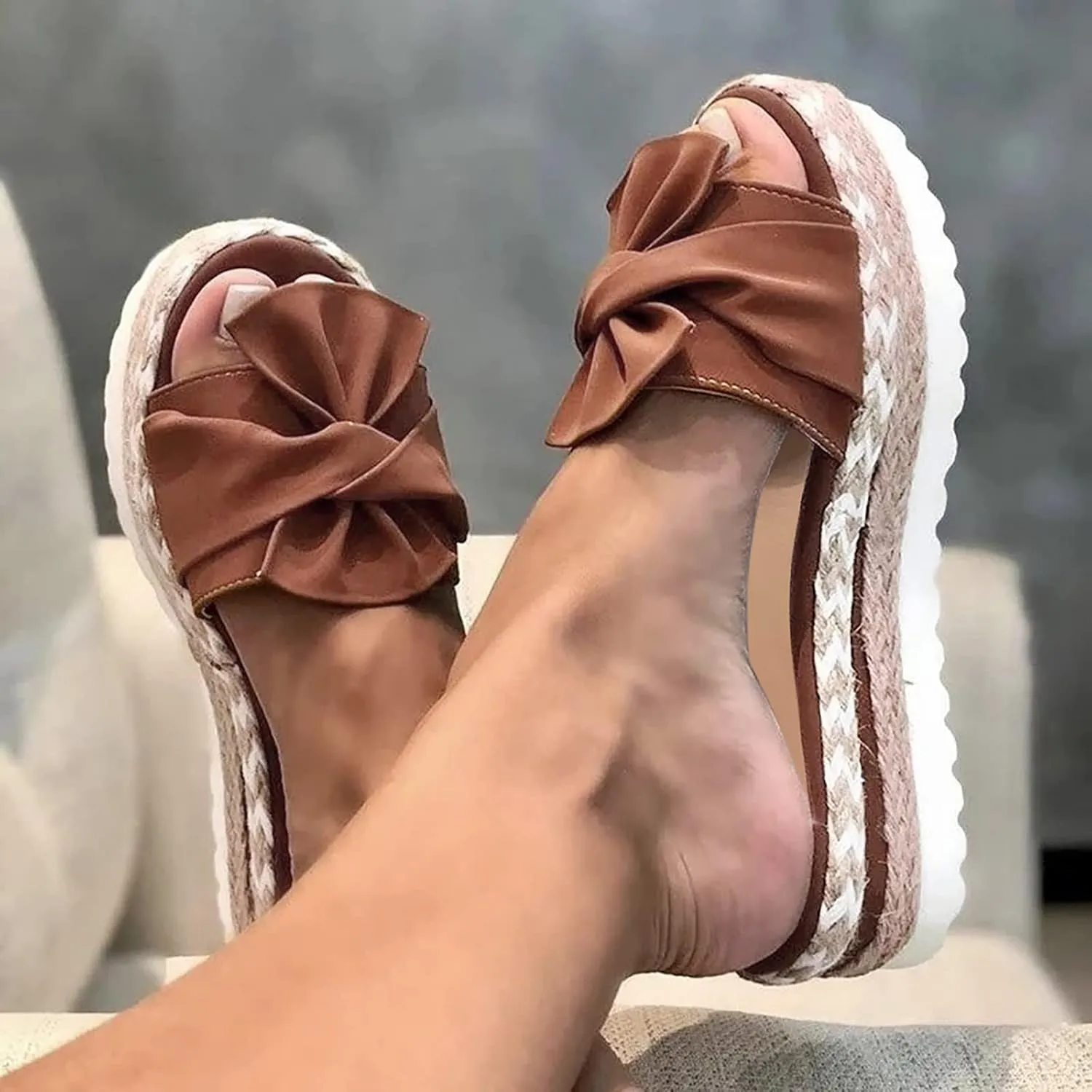 Womens Orthopedic Sandals with Arch Support Wedge Open Toe Ladies Platform Dressy Casual Comfortable Outdoor Shoes