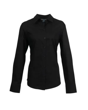 Women's Oxford Long Sleeve Blouse - L