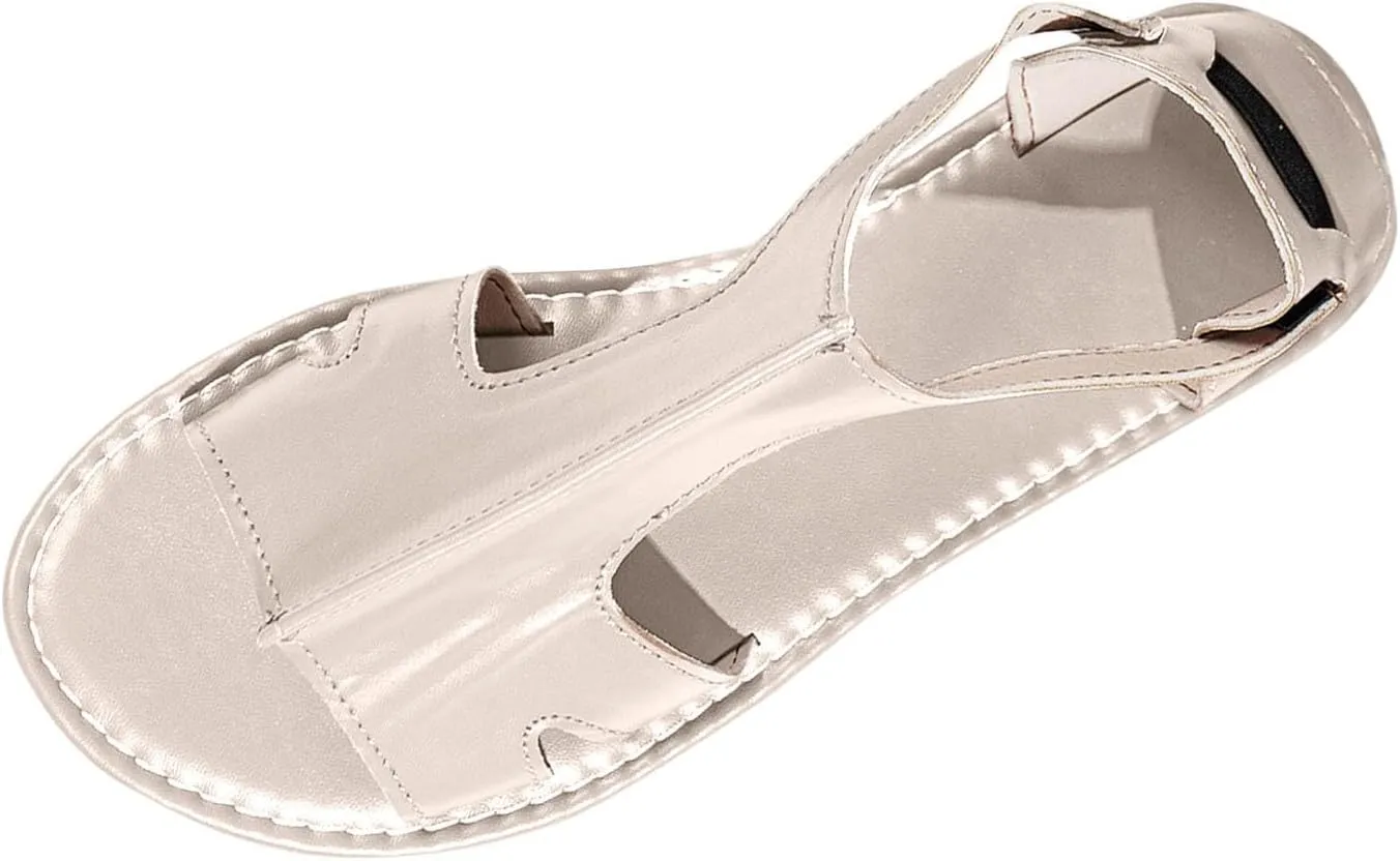 Womens Sandals Flats Comfort One Piece Walking Sandal Casual Summer Flat Shoes for Dressy Beach Hiking Vacation 2025