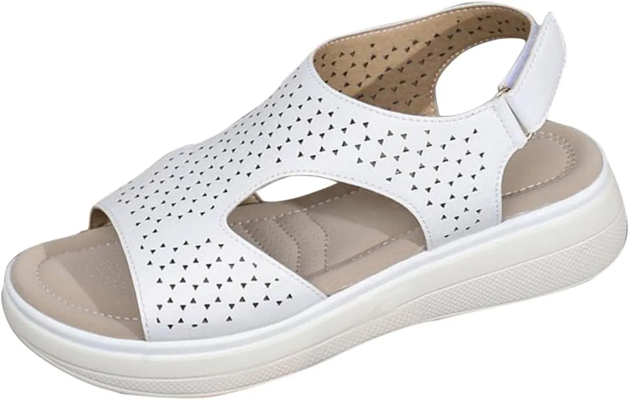 Womens Sandals Summer Platform Sandals for Women Arch Support Beach Sandals Lightweight Comfortable Walking Sandals