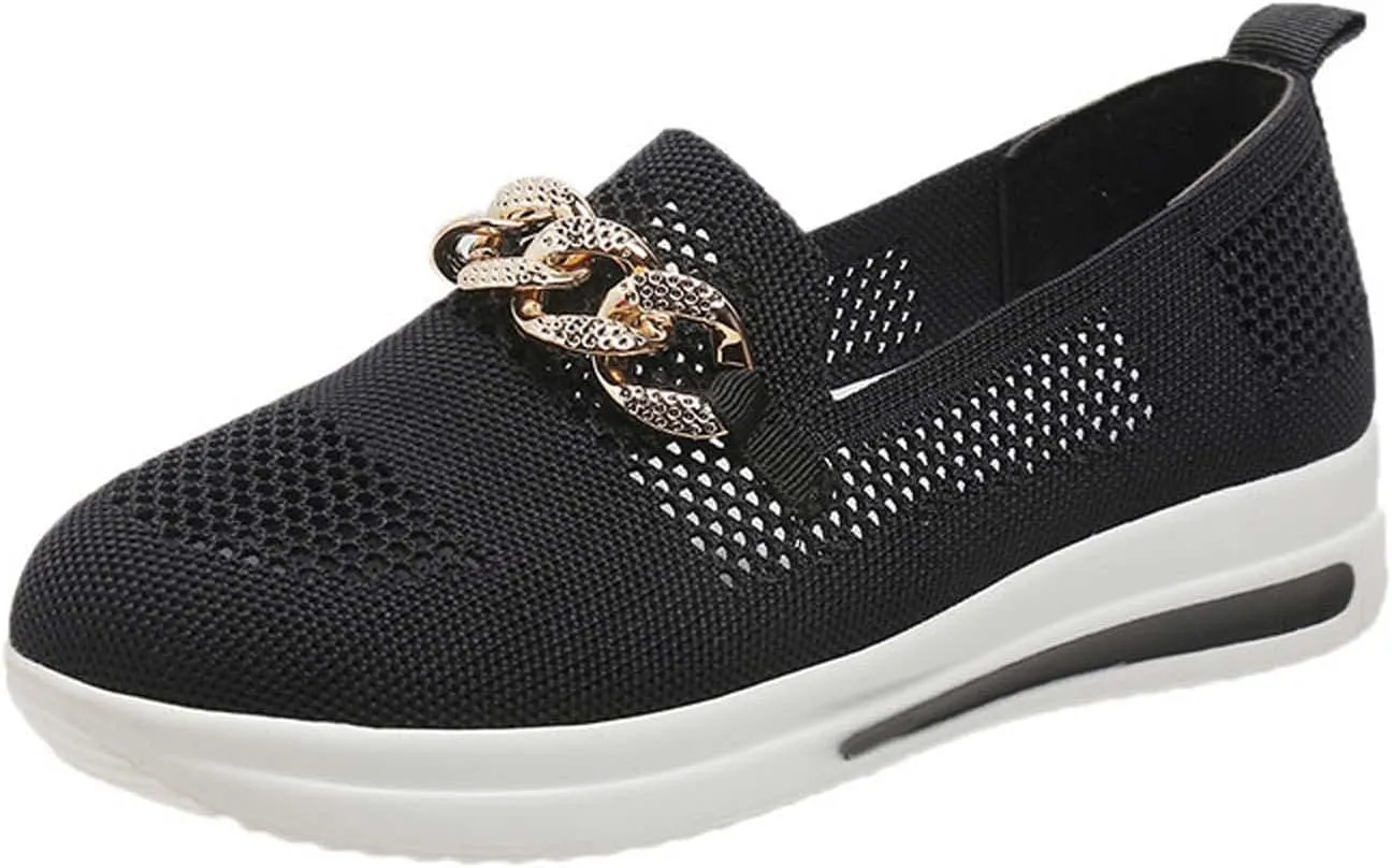 Womens Slip on Sneakers Comfy Orthopedic Shoe Athletic Wide Width Sneaker Arch Support Shoes Casual Running Hiking Workout Footwear