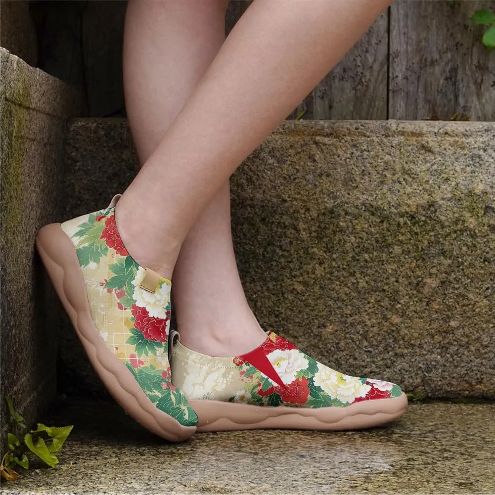 Women's Slip Ons Lightweight Flats Sneakers Walking Casual Loafers Art Painted Travel Shoes