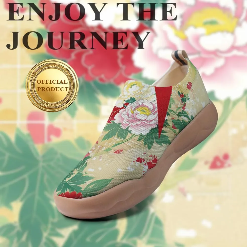Women's Slip Ons Lightweight Flats Sneakers Walking Casual Loafers Art Painted Travel Shoes