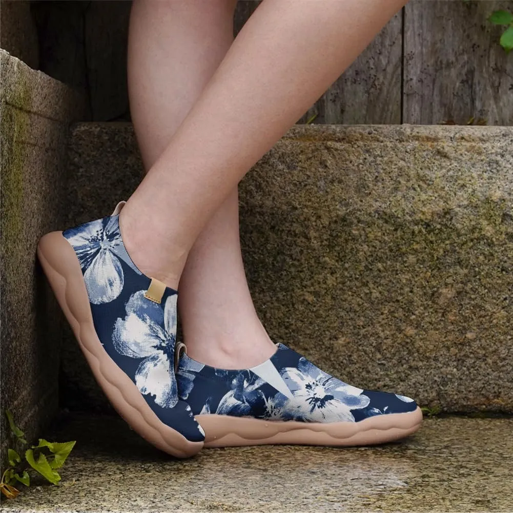 Women's Slip Ons Lightweight Flats Sneakers Walking Casual Loafers Art Painted Travel Shoes