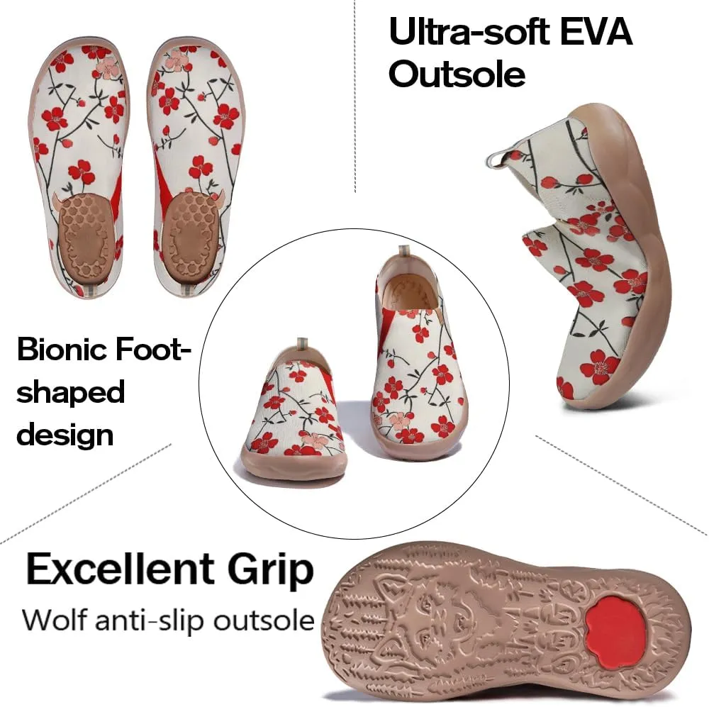Women's Slip Ons Lightweight Flats Sneakers Walking Casual Loafers Art Painted Travel Shoes