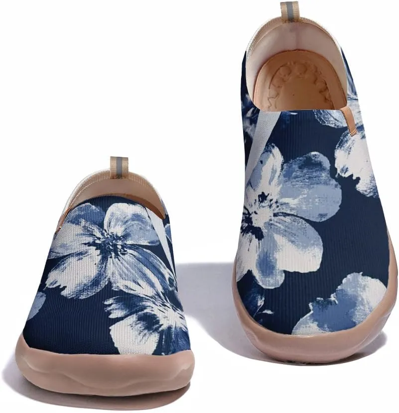 Women's Slip Ons Lightweight Flats Sneakers Walking Casual Loafers Art Painted Travel Shoes