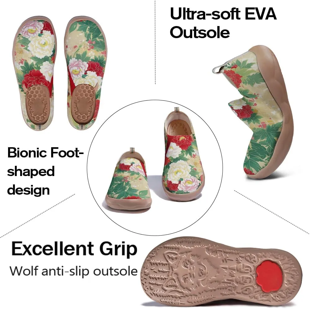 Women's Slip Ons Lightweight Flats Sneakers Walking Casual Loafers Art Painted Travel Shoes