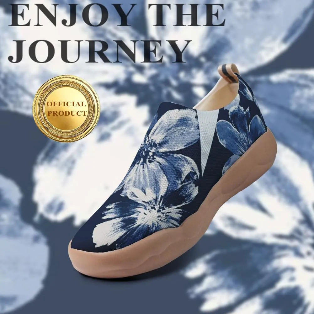 Women's Slip Ons Lightweight Flats Sneakers Walking Casual Loafers Art Painted Travel Shoes